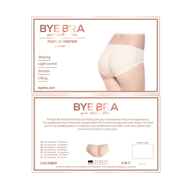 Bye Bra - Slip met Vulling Lage Taille Beige M