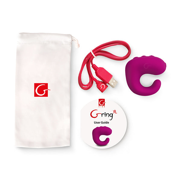 Gvibe - Gring XL Vinger Vibrator Sweet Raspberry