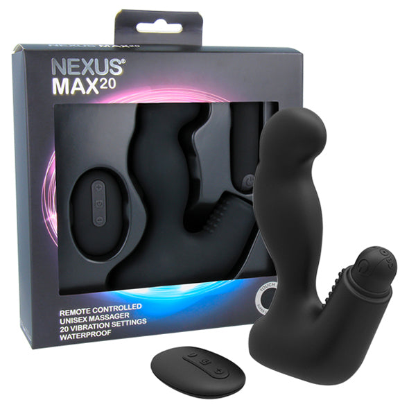 Nexus - Max 20 Remote Control Unisex Massager Zwart