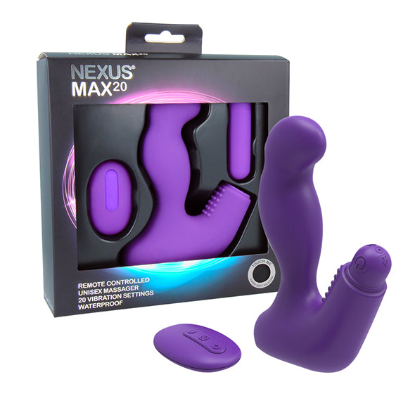 Nexus - Max 20 Remote Control Unisex Massager Paars