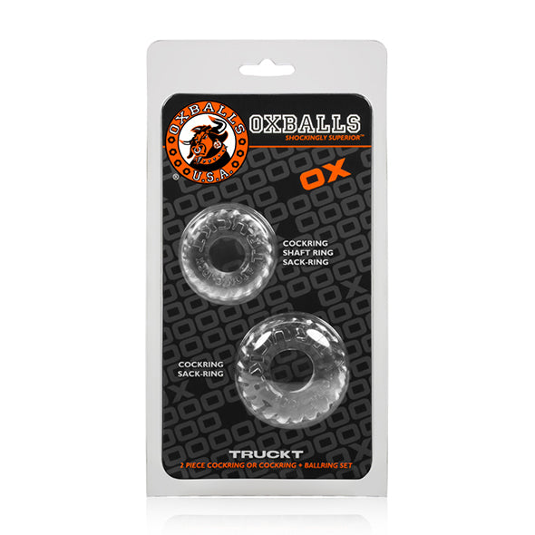 Oxballs - Truckt Cockring 2er-Pack Transparent