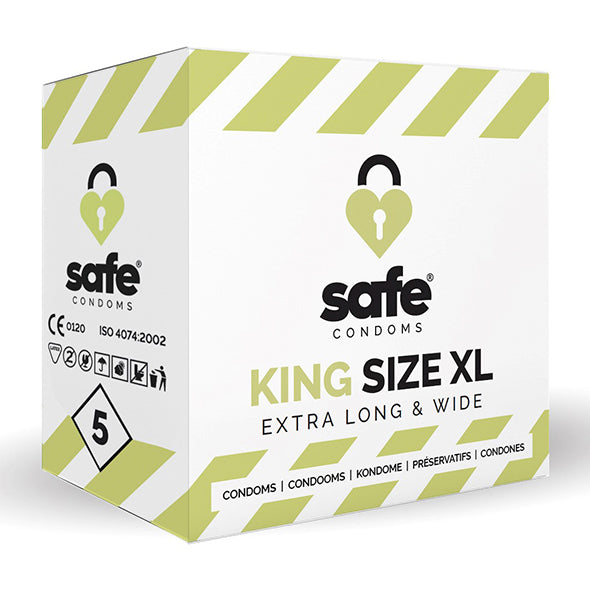 SAFE - Condooms King Size XL Extra Long &amp; Wide (5 stuks)