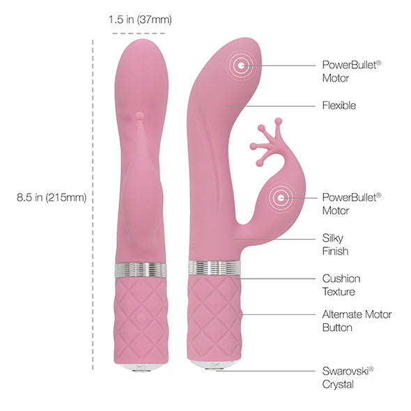 Pillow Talk - Kinky Rabbit &amp; G-Punkt-Vibrator Pink