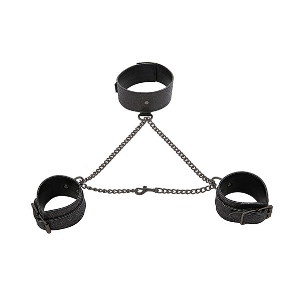 Sportsheets - Sex & Mischief Shadow Sparkle Halsband en Boeien Set