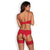 Obsessiv - Jolierose 3 Stk. Stellen Sie Rot S/M ein