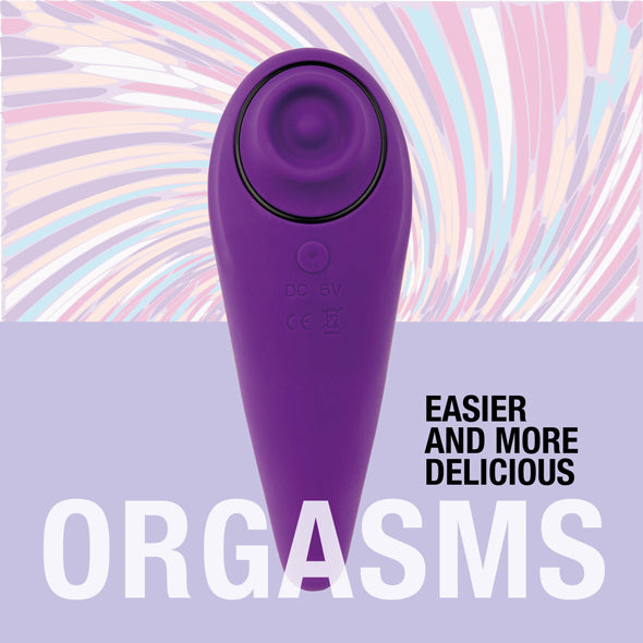 FeelzToys - FemmeGasm Tapping &amp; Tickling Vibrator Paars