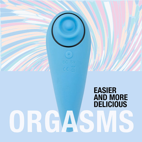 FeelzToys - FemmeGasm Tapping &amp; Tickling Vibrator Turqoise