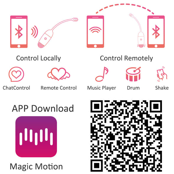 Magic Motion - Vini App gesteuertes Liebesei Orange