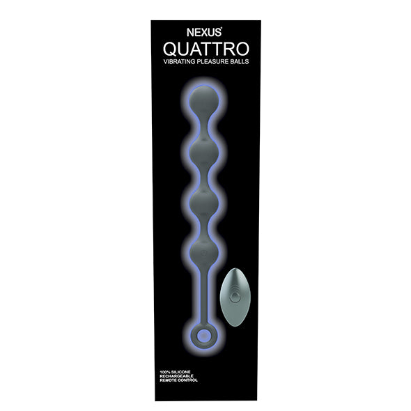 Nexus - Quattro Remote Control Vibrating Pleasure Beads Zwart