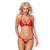 Obsessiv - 838-SET-3 Set 2-tlg. Rot S/M