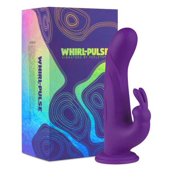 FeelzToys - Vibromasseur Rabbit Rotatif Whirl-Pulse &amp; Télécommande Violet