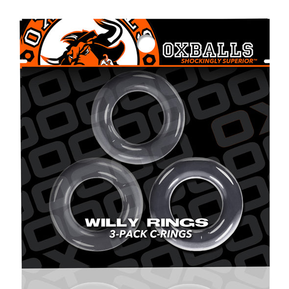 Oxballs - Willy Rings Pack de 3 Cockrings Transparents