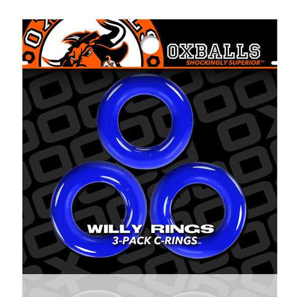 Oxballs - Willy Rings Pack de 3 Cockrings Bleu