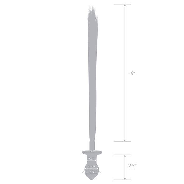 Glas - Horse Tail Glass Butt Plug