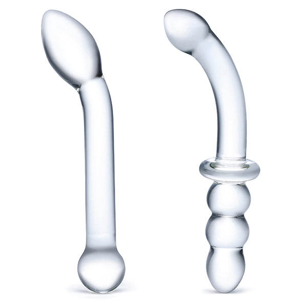 Glas - G-Spot Pleasure Glass Dildo Set 2 st.
