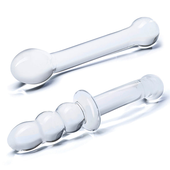 Glas - G-Spot Pleasure Glass Dildo Set 2 st.