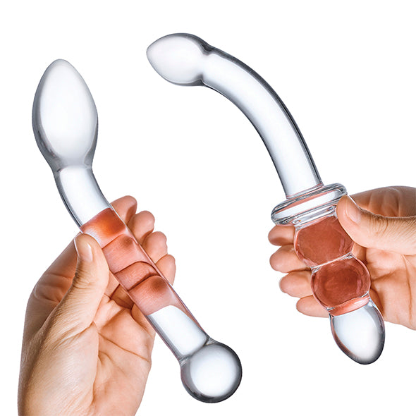 Glas - G-Spot Pleasure Glass Dildo Set 2 st.