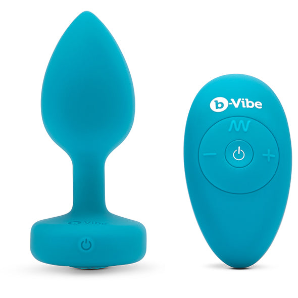 B-Vibe - Vibrierender Schmuckplug S/M Blau