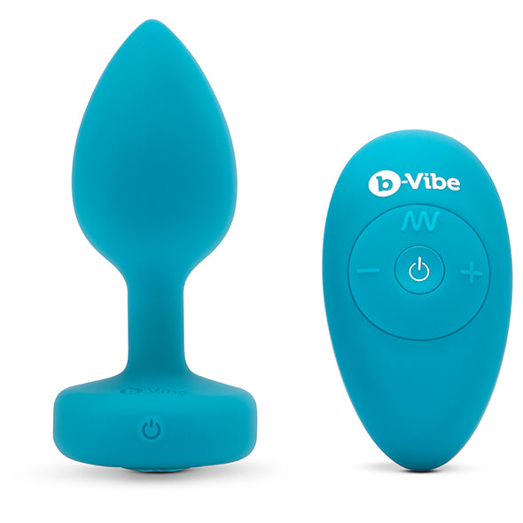 B-Vibe - Vibrating Jewel Plug S/M Blue