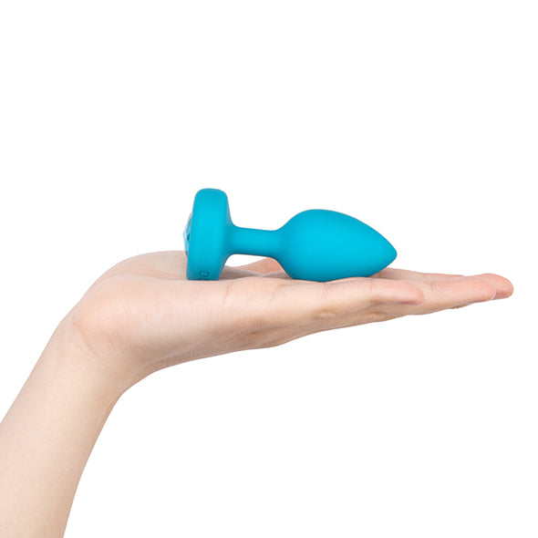 B-Vibe - Vibrierender Schmuckplug S/M Blau