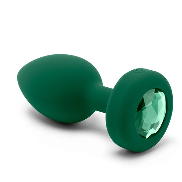 B-Vibe - Vibrerende Juwelen Plug M/L Groen