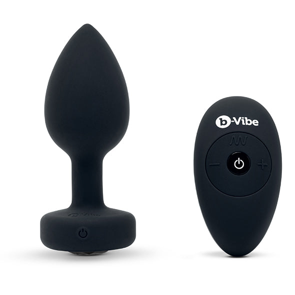 B-Vibe - Plug Bijoux Vibrant M/L Noir