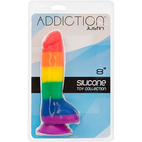 Addiction - Justin 20 cm Dong Regenboog
