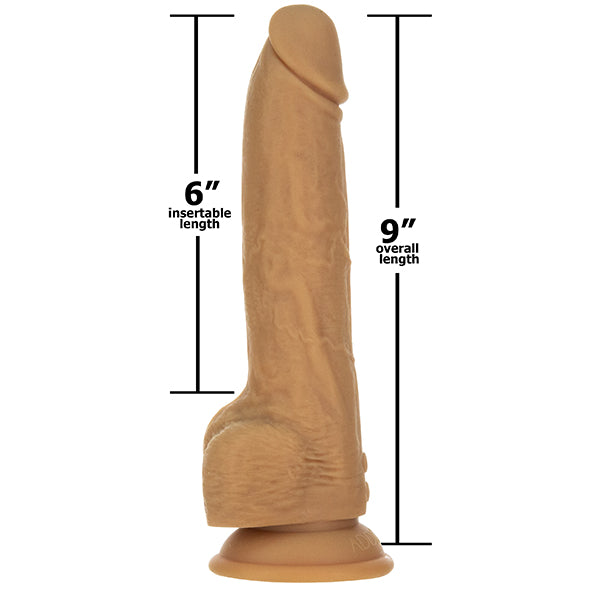 Naked Addiction - Thrusting Dong met Afstandsbediening 23 cm Caramel