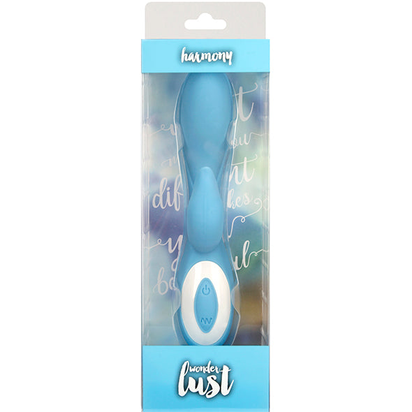 Wonderlust - Harmony Wiederaufladbares Dual-Massagegerät Blau