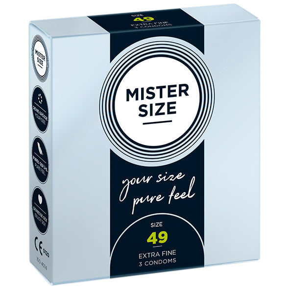 Mister Size - Lot de 3 préservatifs 49 mm