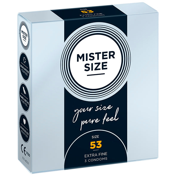 Mister Size - Lot de 3 préservatifs 53 mm