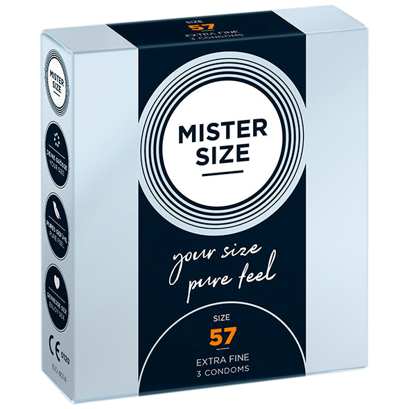 Mister Size - Lot de 3 préservatifs 57 mm