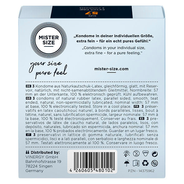 Mister Size - 57mm Kondome 3er Pack
