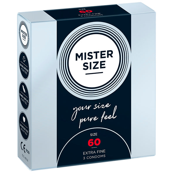 Mister Size - Lot de 3 préservatifs 60 mm
