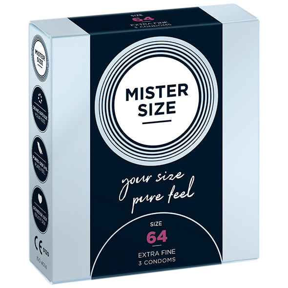 Mister Size - Lot de 3 préservatifs 64 mm