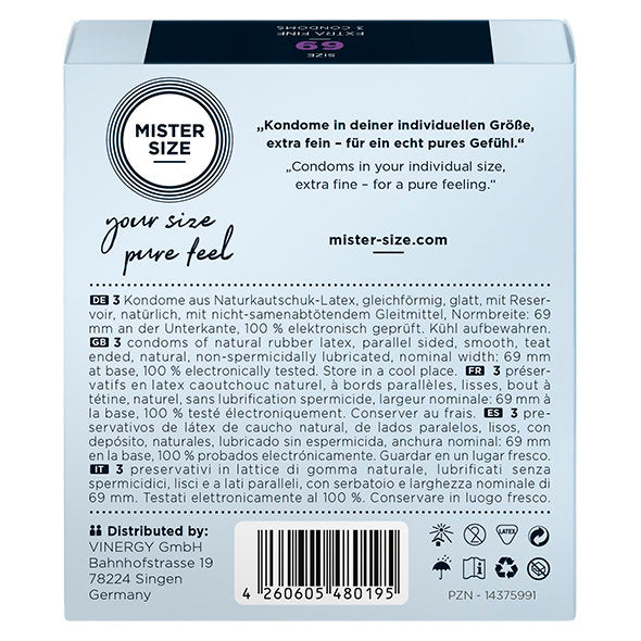 Mister Size - 69 mm Kondome 3er Pack