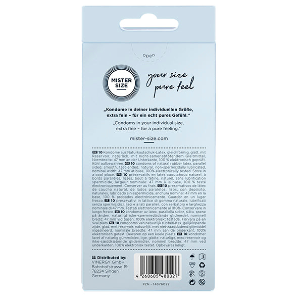 Mister Size - 47 mm Condooms 10 Stuks