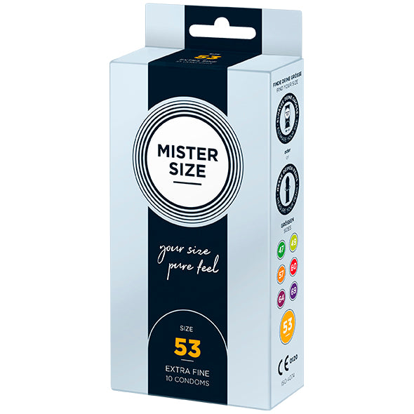 Mister Size - Lot de 10 préservatifs 53 mm