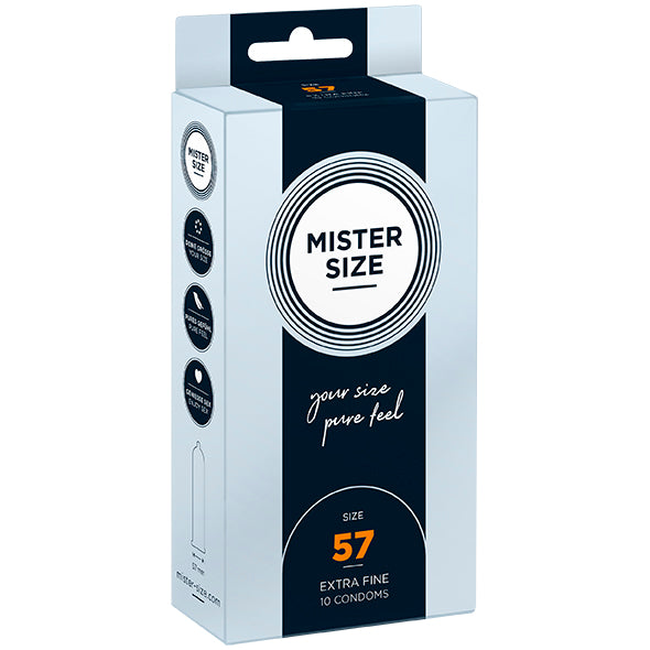 Mister Size - Lot de 10 préservatifs 57 mm
