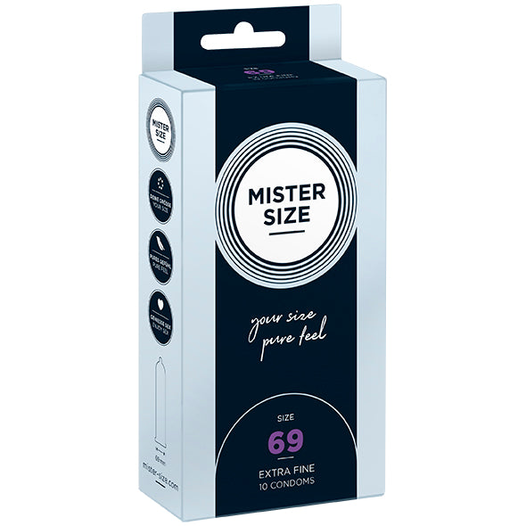 Mister Size - Lot de 10 préservatifs 69 mm