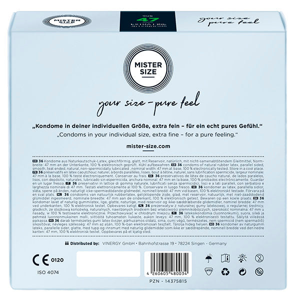 Mister Size - 47 mm Condooms 36 Stuks