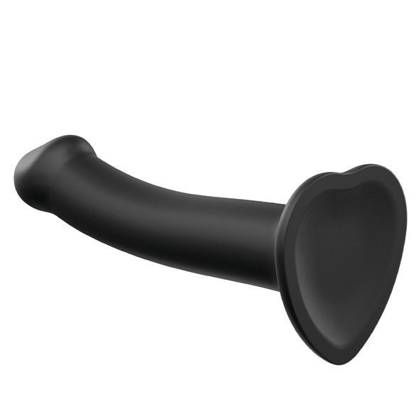 Strap-On-Me - Semi-Realistische Dual Density Buigzame Dildo Zwart XL
