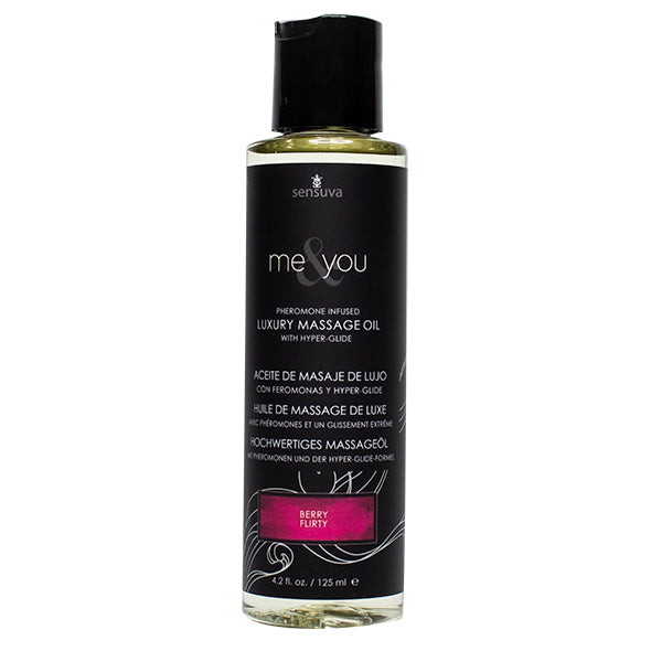 Sensuva - Me & You Berry Flirty Massage Olie 125 ml