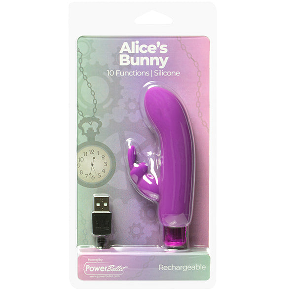 PowerBullet - Alice&#39;s Bunny Vibrator 10 Standen Paars