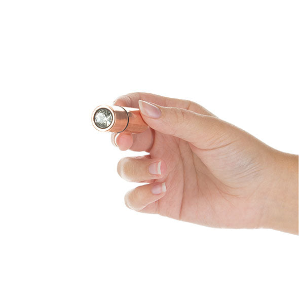 PowerBullet - First Class Mini Bullet mit Crystal 9 Position Rose Gold