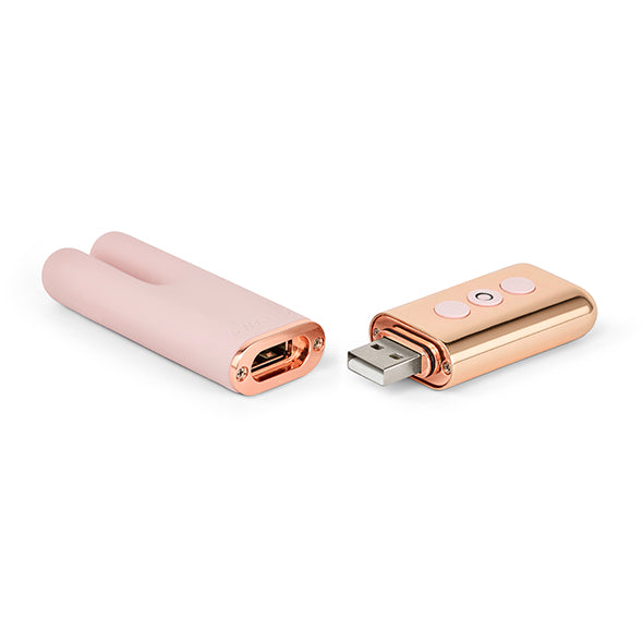 Le Wand - Wiederaufladbarer Vibrator mit zwei Motoren in Roségold