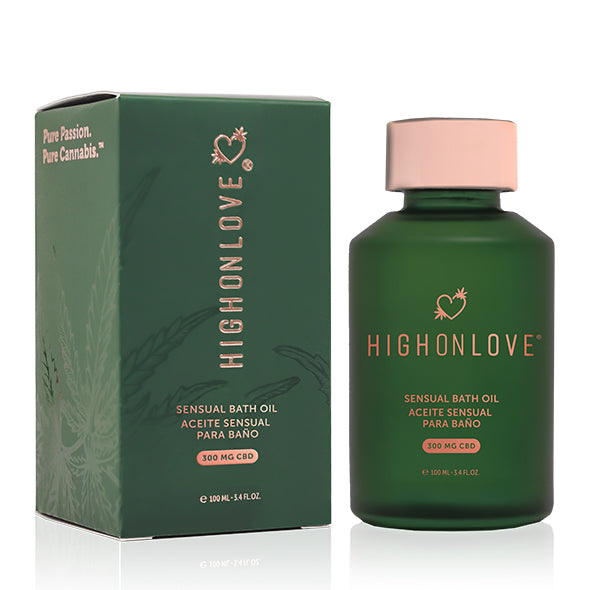 HighOnLove - Huile sensuelle pour le bain et le corps au CBD 100 ml