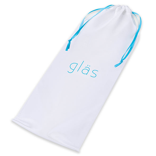 Glass - Gode réaliste en verre à double extrémité avec poignée