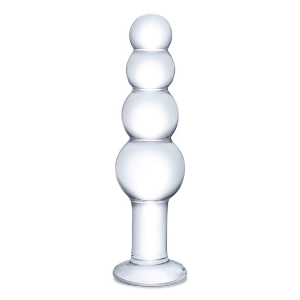Verre - Plug anal avec perles de verre