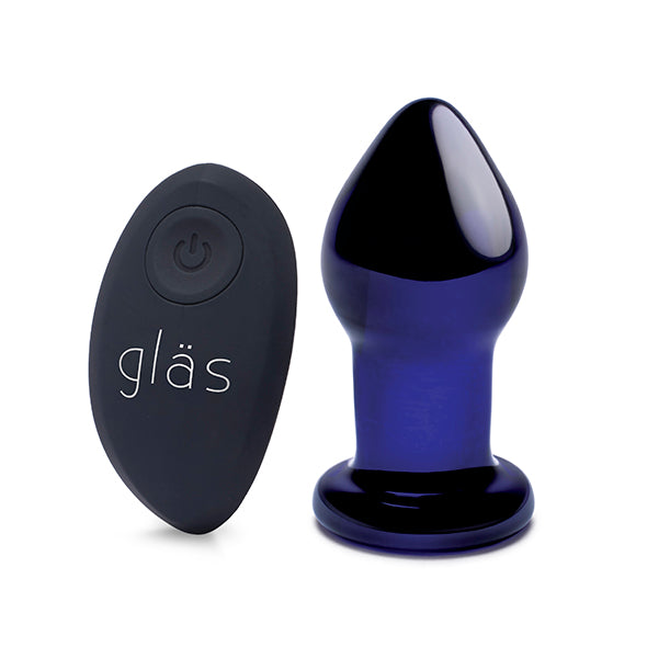 Glass - Plug anal vibrant télécommandé rechargeable